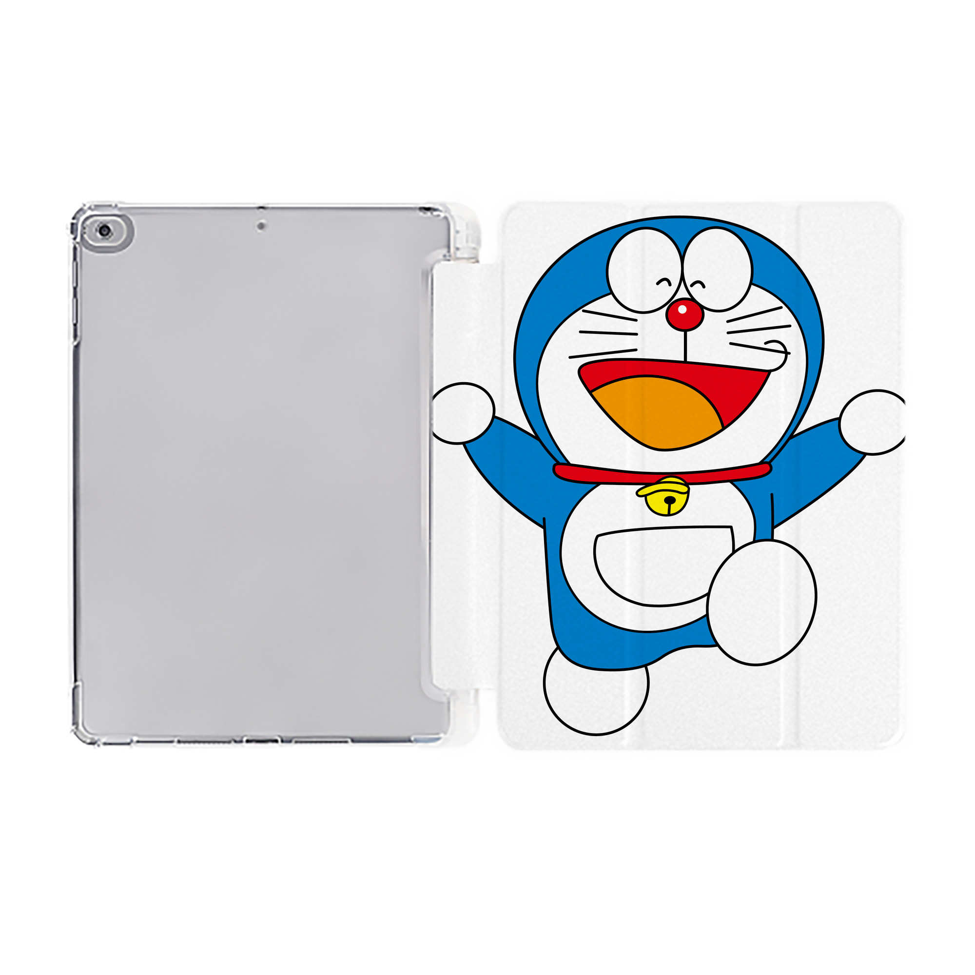 （画像用） ドラえもん Doraemon IPad ケース ペン収納付き 三つ折りスタンド PUレザー×シリコン 対応機種9.5/10.5/10.9インチ